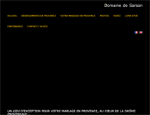Tablet Screenshot of domainedesarson.com